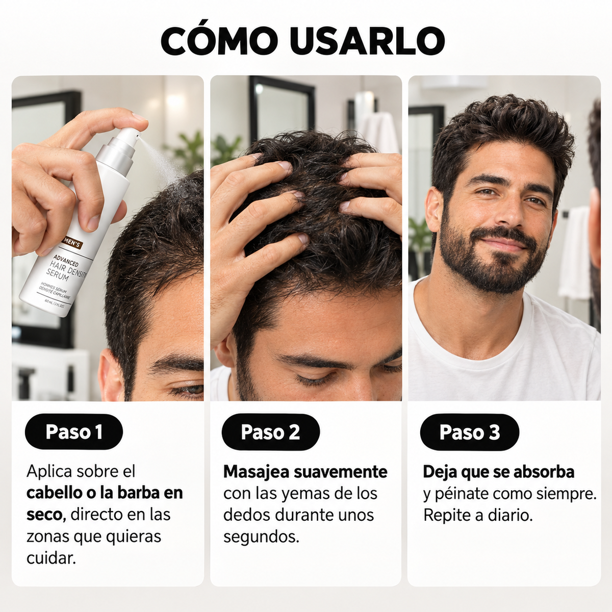 Sérum para la densidad capilar con Nanoxidil al 5 %