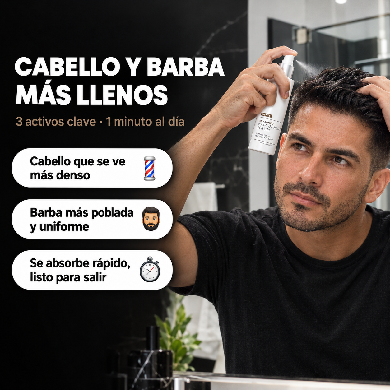 Sérum para la densidad capilar con Nanoxidil al 5 %