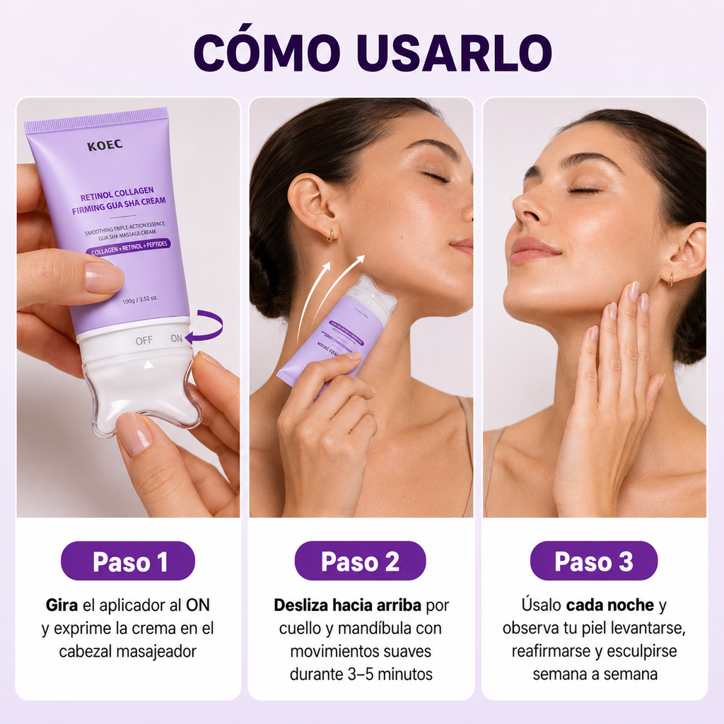Crema Gua Sha de colágeno + retinol