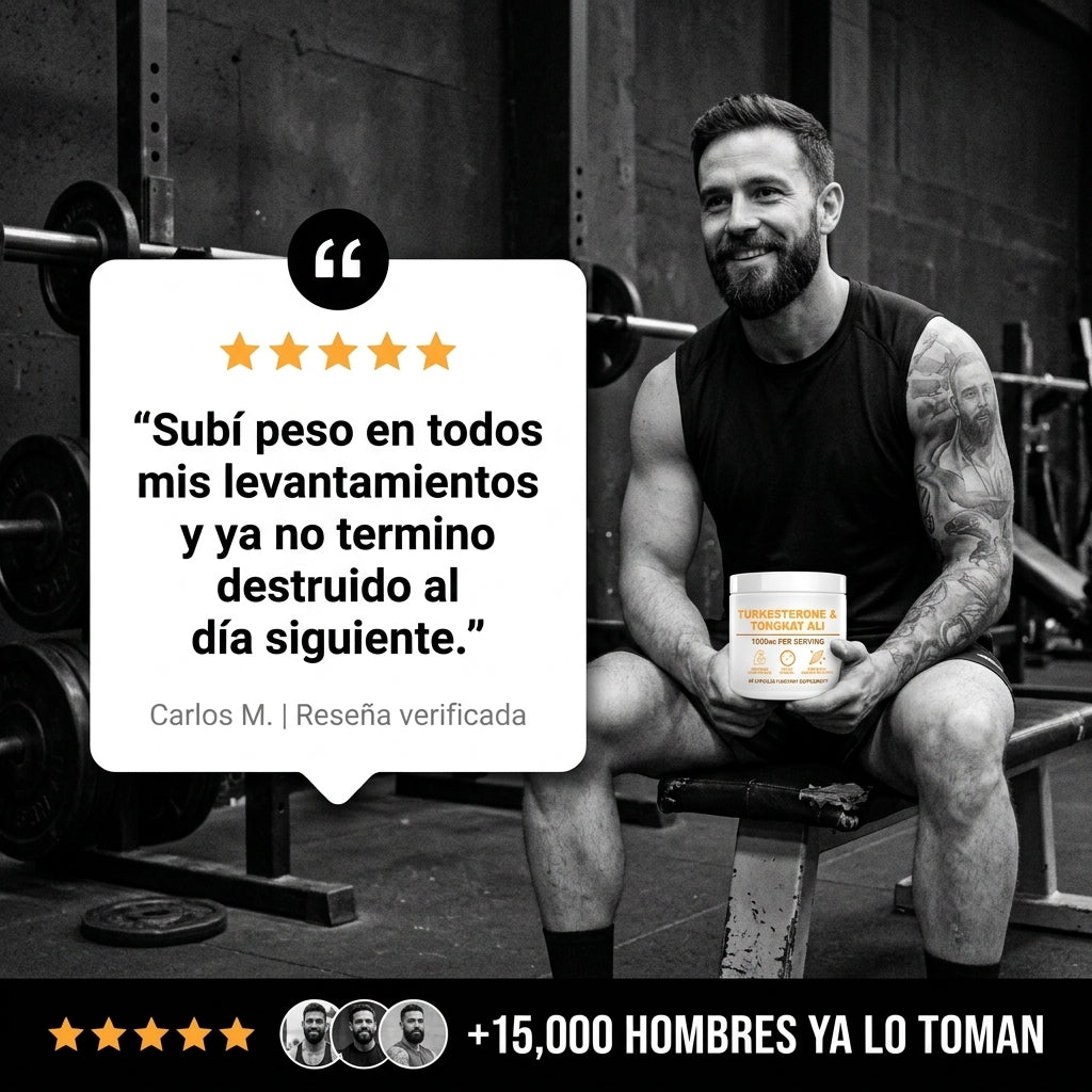 Suplemento de turkesterona y tongkat ali 1000 mg